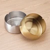 Silver Metal Ashtray for Cigarette Windproof Stainless Steel Ash Tray 3