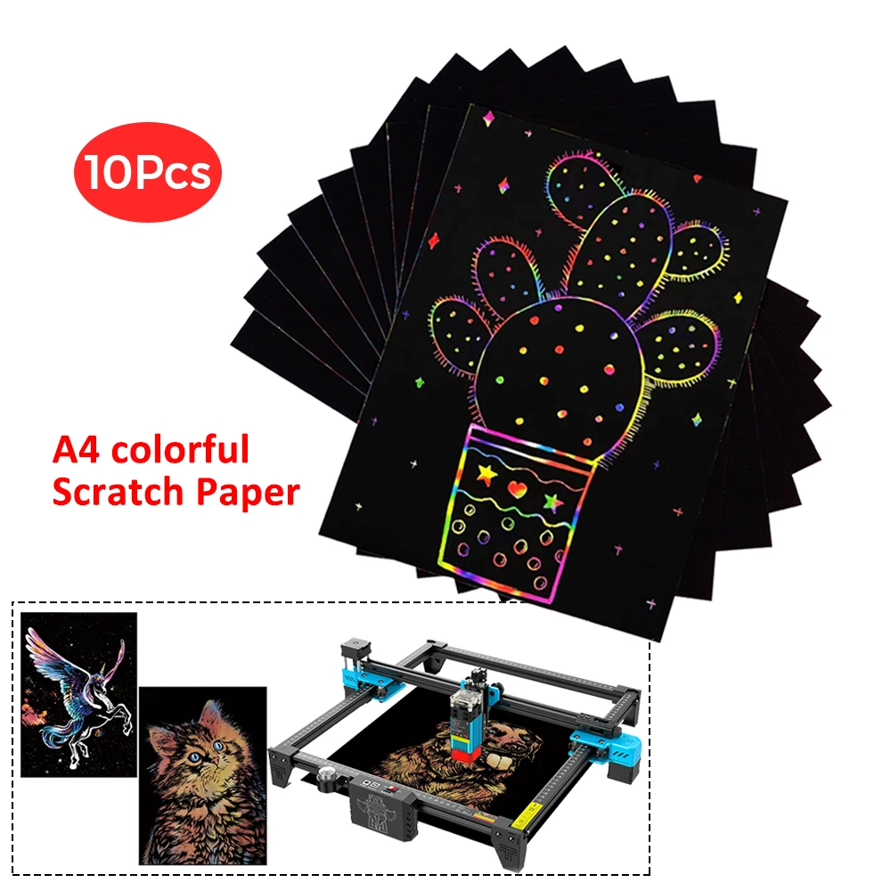 Scratch Art Paper Magic Rainbow Scratch Sketch Art A4 Paper