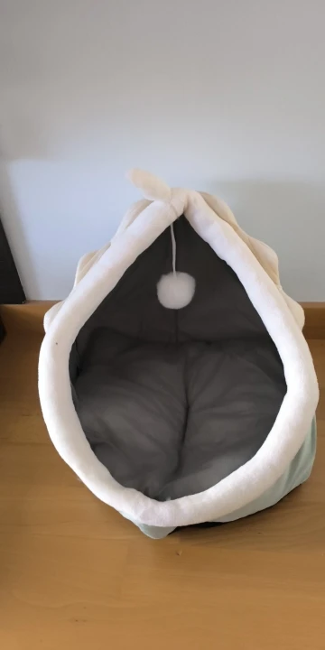 Cama para gatos de sueño profundo, cama para mascotas de dibujos animados, plegable, extraíble, lavable, cama para mascotas, alfombrilla para perros pequeños, bolsa, cueva, cama para gatos photo review