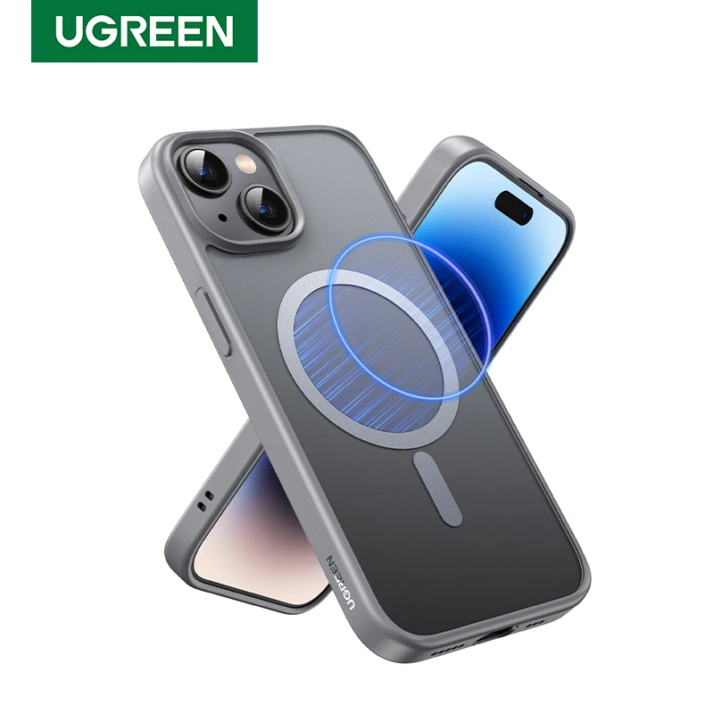 UGREEN Matte Magnetic Case for iPhone 15 Pro Max Cases Shockproof Cover for iPhone 15 Plus 15pro for Magsafe Macsafe Case