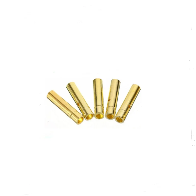 5 Pares (10 Unidades) De Conectores Dorados De 5.0 Mm – Macho Y Hembra De Alta Corriente – Ideal Para Baterías Lipo, ESC Y Motores RC – Soldadura DIY Para Aficionados
