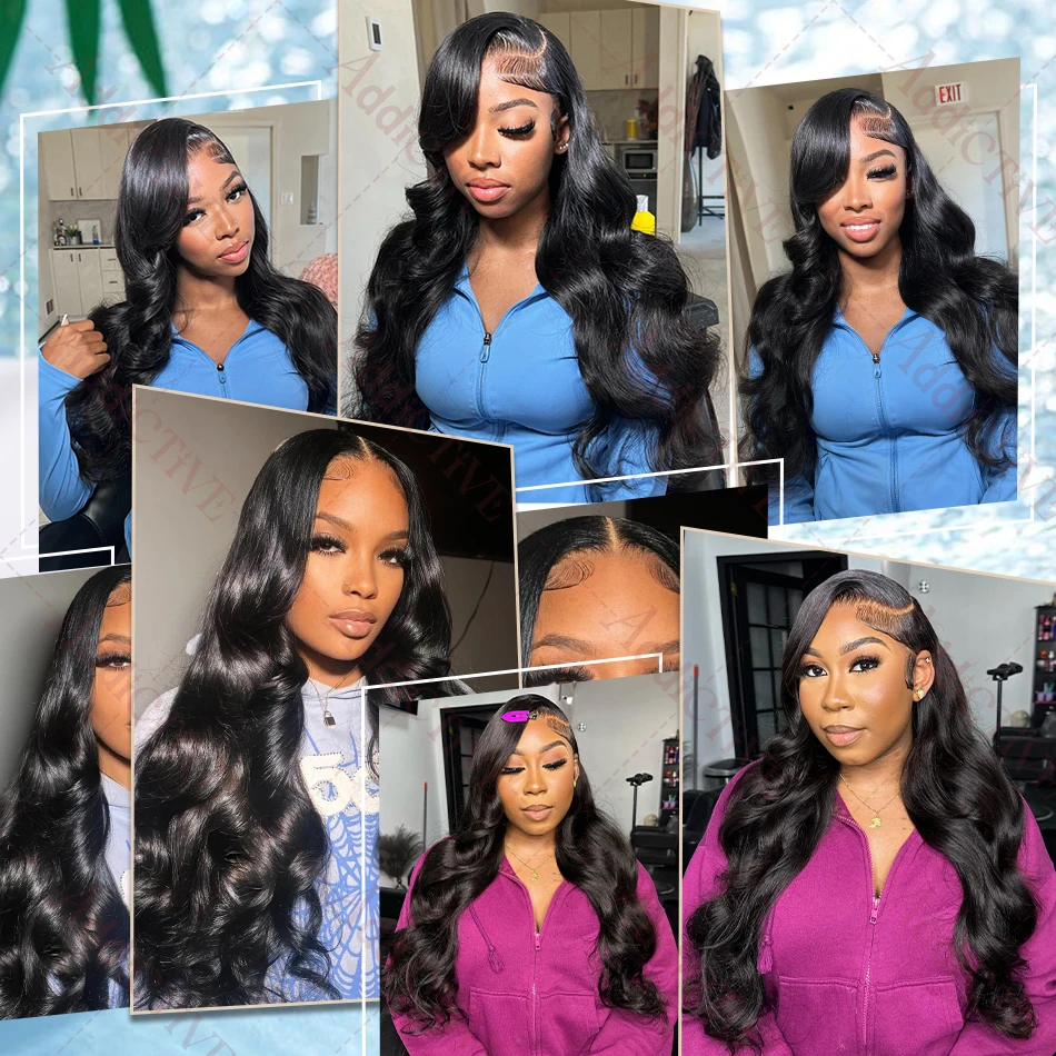 Human Hair Wig 40 Inches HD Body Water Wave Transparent Lace Front Human Hair Wig 13x4 Lace Frontal Brazilian Remy Hair