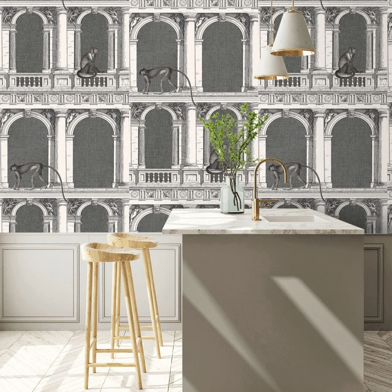 nordico papel de parede estilo escandinavo 03