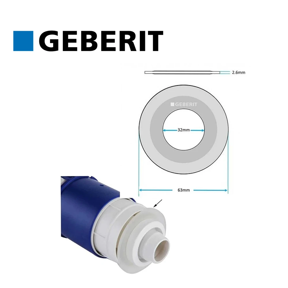 GeberitSiliconRubberFlushValveSealWasherDiaphragmToiletTank