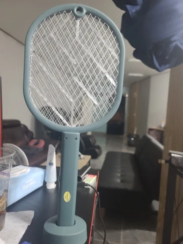 Hot Sale 4000V Electric Insect Racket Swatter Zapper USB Rechargeable Summer Mosquito Swatter Kill Fly Bug Zapper Killer Trap photo review