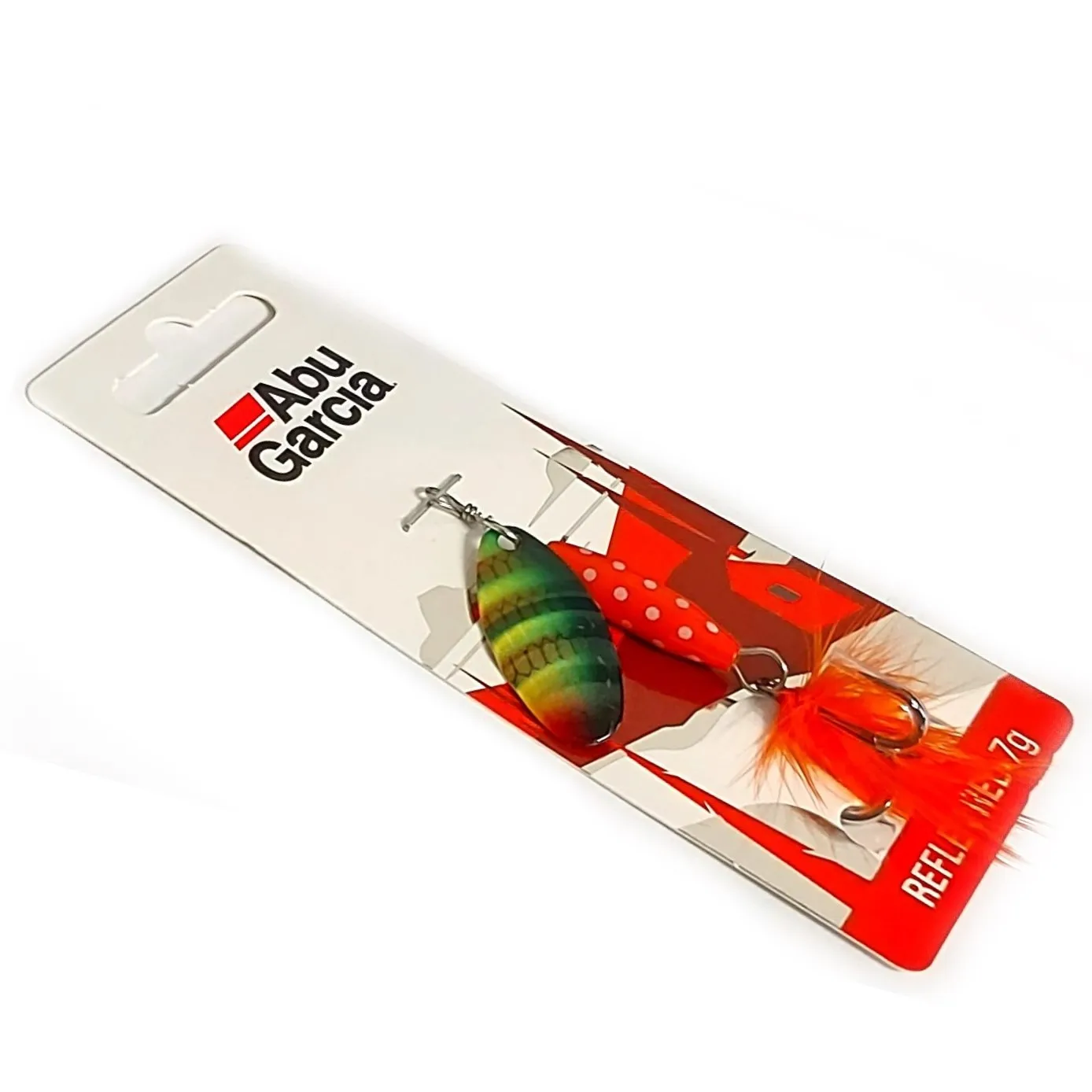 Блесна вращающаяся Abu Garcia Reflex White, Red