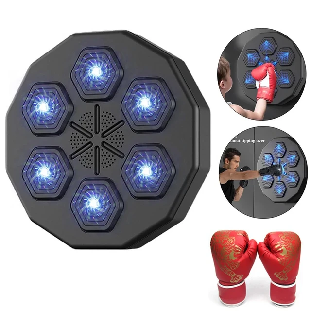 Machine de boxe murale Bluetooth intelligente, musique intelligente,  entraînement de boxe, cible murale, tampons de frappe, adapté à la maison -  AliExpress