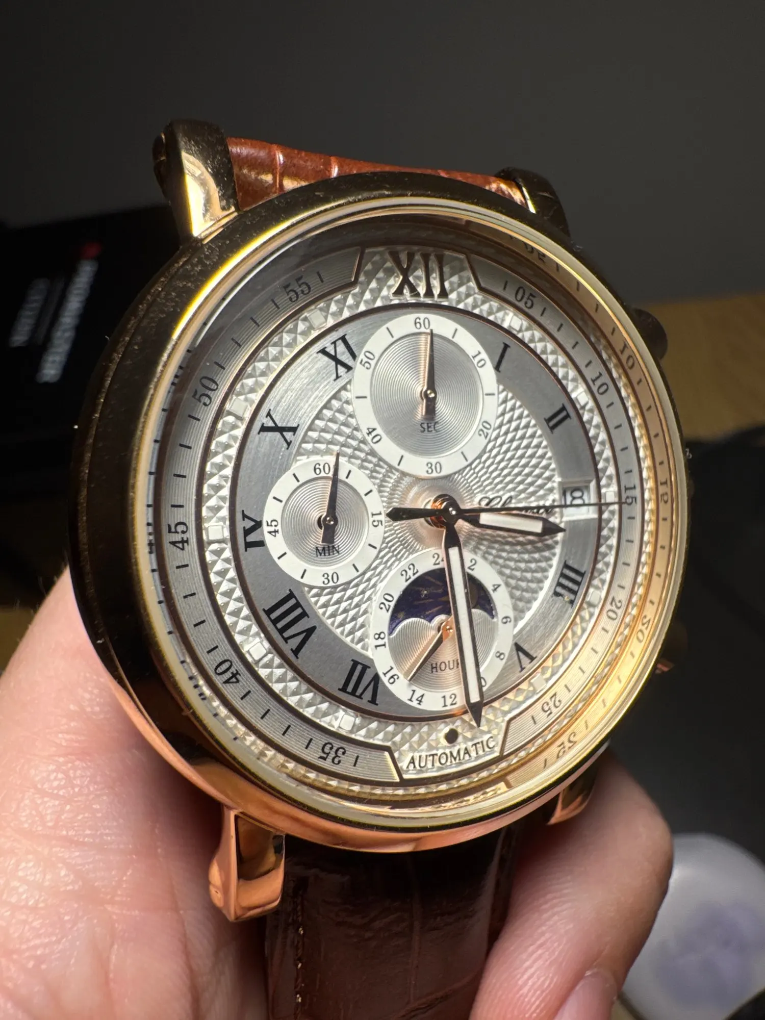 Chenxi 976 Men's Leather Chronograph Quartz Watch - Luminous photo review