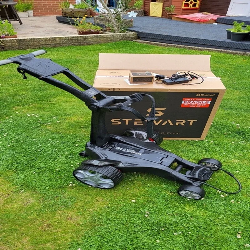 Authentic Stewart Golf Q Follow with Remote Trolley