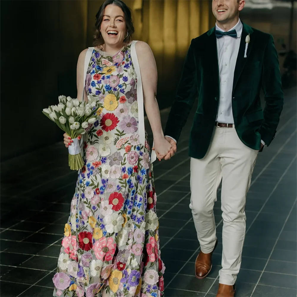 

15859 # пасттрол вырез лодочкой 3D вышивка цветочное кружево ТРАПЕЦИЕВИДНОЕ свадебное вечернее платье красочное платье невесты для женщин на заказ