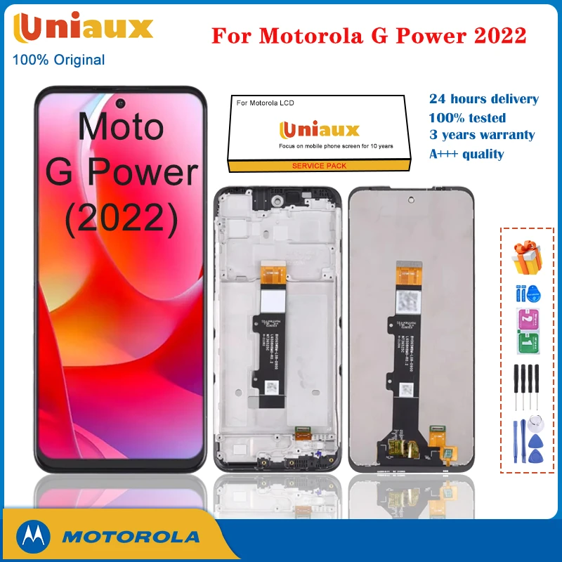 REY Cover In Gel TPU Anti-Shock Per Motorola Moto G Power 2022, Custodia Sottile Morbida E Antigraffio, Trasparente
