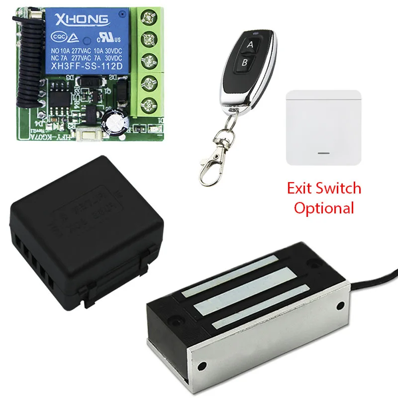 RF remote control 60kg Mini Magnetic Lock Cabinet Locker For Escaping Room Optional Exit Wireless Switch smart lock,electronic lock