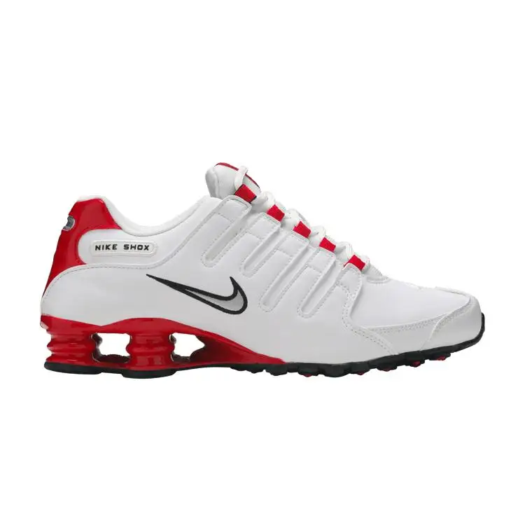 Nike Shox NZ White University Red Men Sneakers Black Metallic