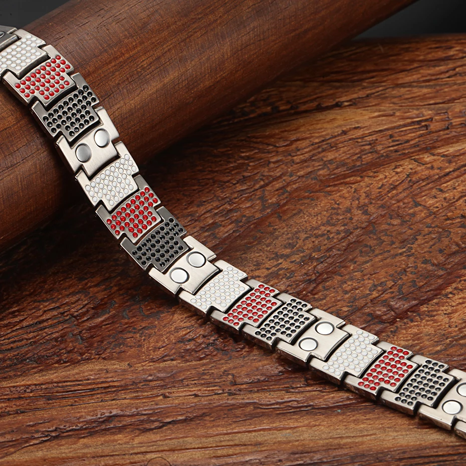 Men's Bracelet Bio Energy Magnetic Power Titanium
