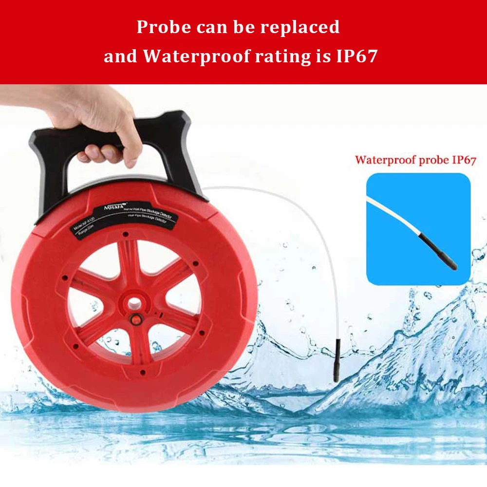 NOYAFA NF-5120 Pipe Blockage Detector for Iron/PVC/Cement/Steel Pipes Diagnostic-tool Scanner Clogging Plumbers Instrument