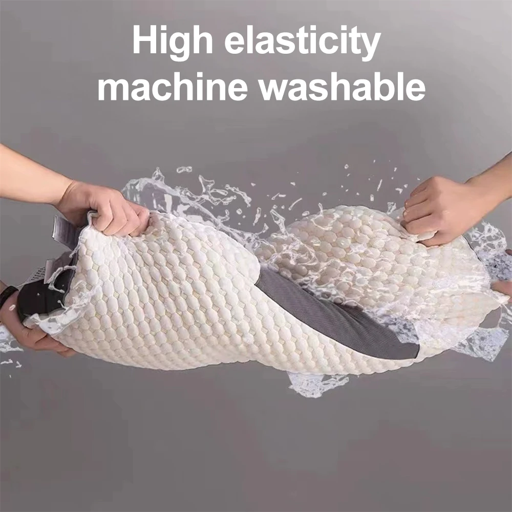 2PCS Knitted SPA Massage Neck Pillow Cervical Orthopedic Neck Pillow Soft Adjustable Ergonomic Contour Support Pillow: uk Stock, 4 Days Free Delivery, & No Order Amount limit