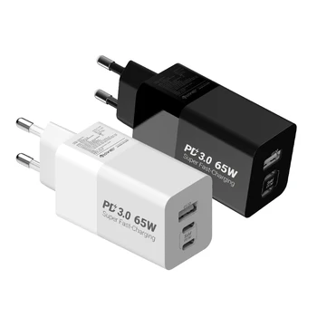 프라임큐 PD65W GAN 3포트 초고속 스마트폰 고속충전기 상품 이미지