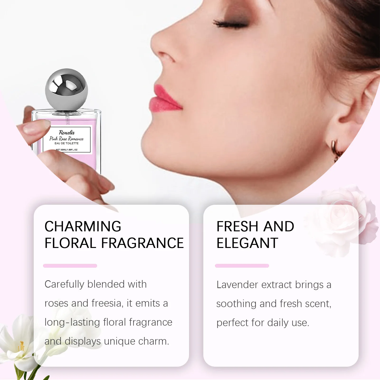 Eau de toilette voor dames bloemige parfum met rozengeur spray_voghion.com