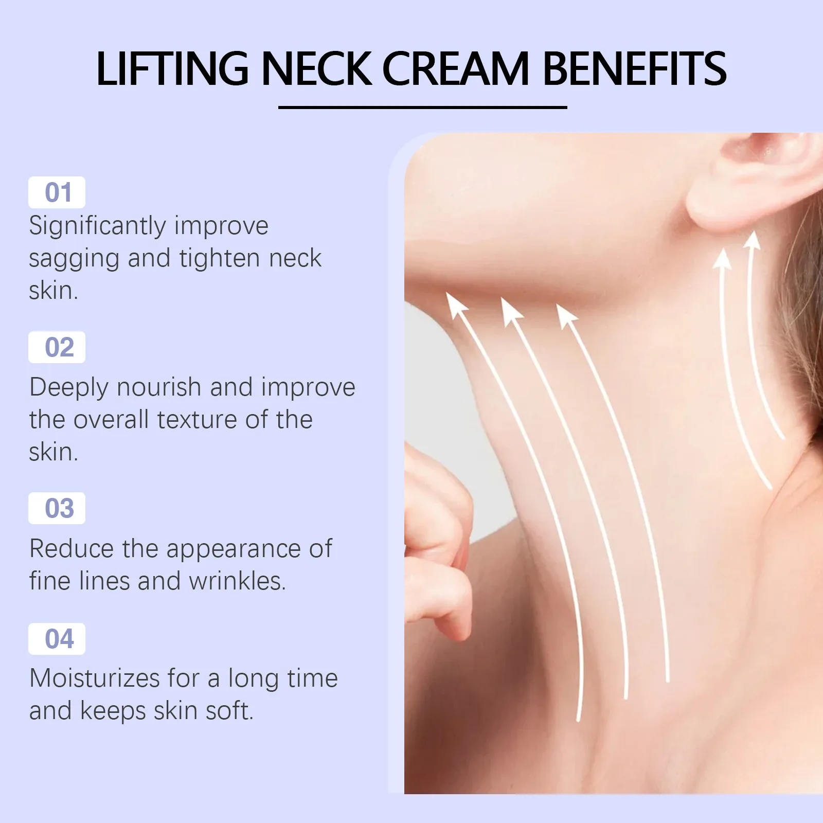 Neck Cream Neck Lines Protein Cream Eliminate Double Chin Moisturizing Reducing Fine Lines Lifting Brightening Rejuvenation Face Skin Care