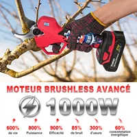 Sécateur électrique sans fil 1000W, 50mm, pour arbres fruitiers et bonsaïs, outils électriques compatibles avec batterie Makita 5