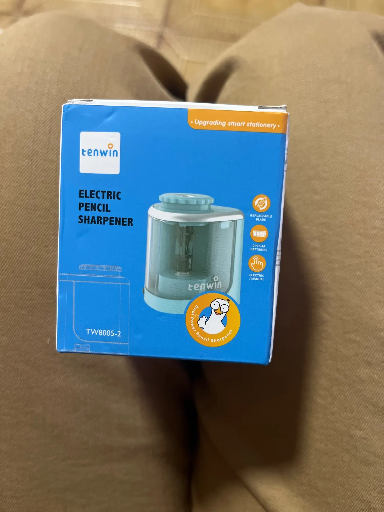 Sacapuntas eléctrico de escritorio, sacapuntas automático adecuado para lápices (6-8mm) para estudiantes, escuela, oficina, papelería photo review