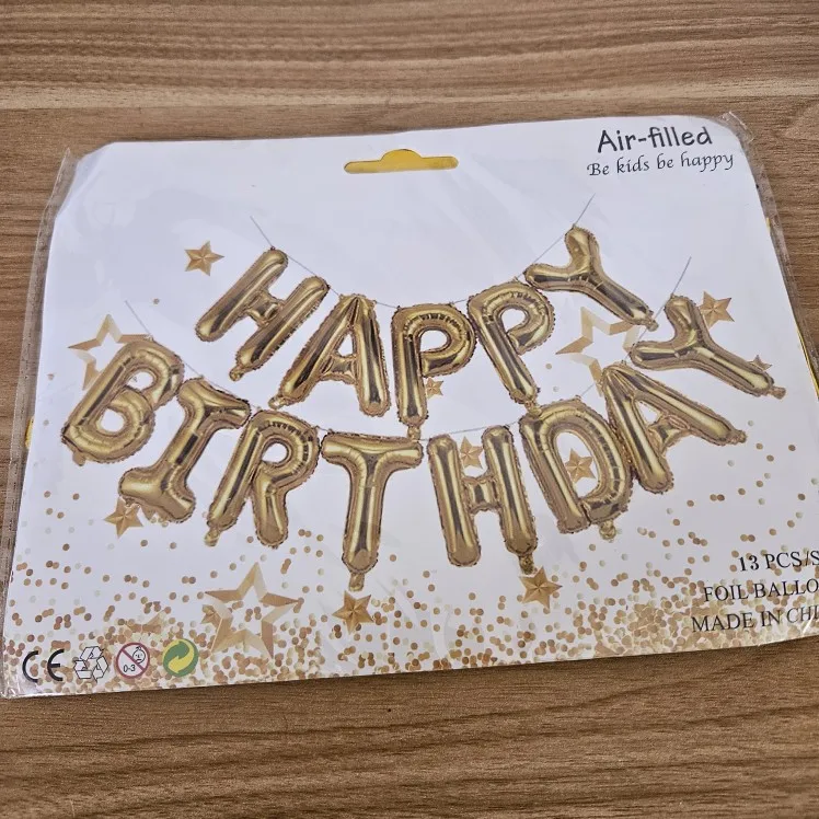 Blue Foil Birthday Balloon Set photo review