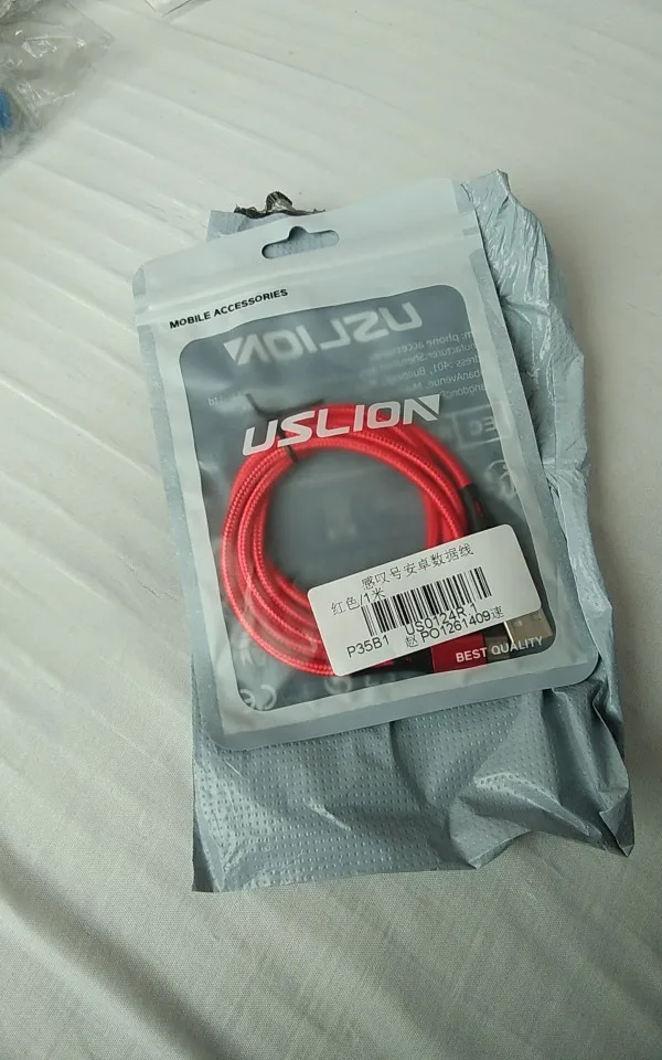 USLION 3A Micro USB Cable Fast Charging for Samsung Xiaomi Huawei Realme OPPO Android Mobile Phone USB Data Wire Cord 0.5/1/2/3M photo review