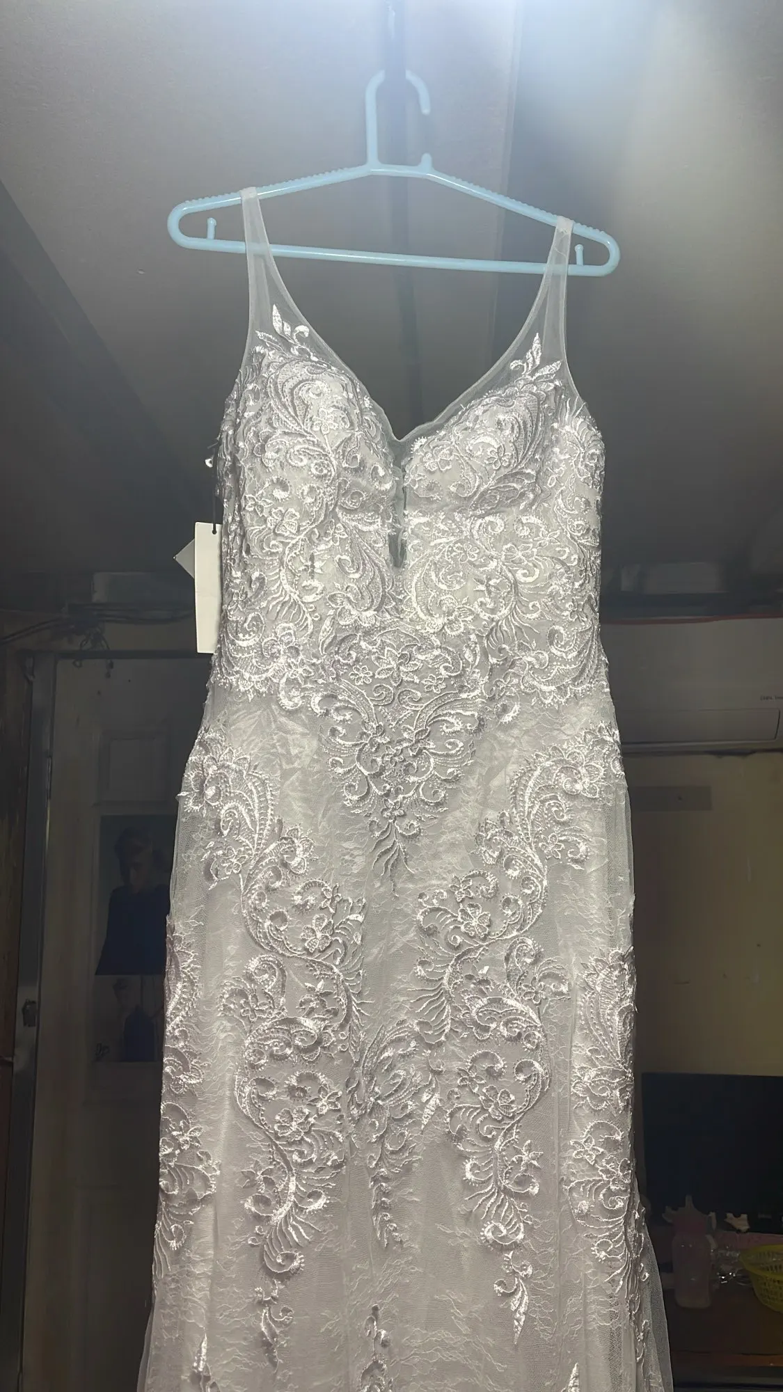 Boho trumpet wedding dress photo review