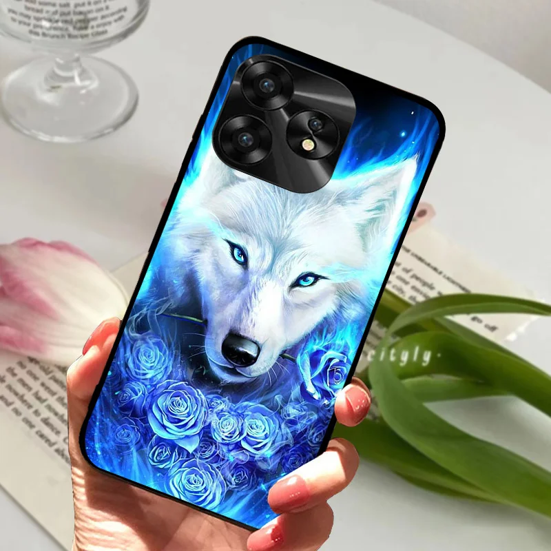 NFC Silicone Shockproof Soft TPU Phone Cover with Animal Cartoon Design