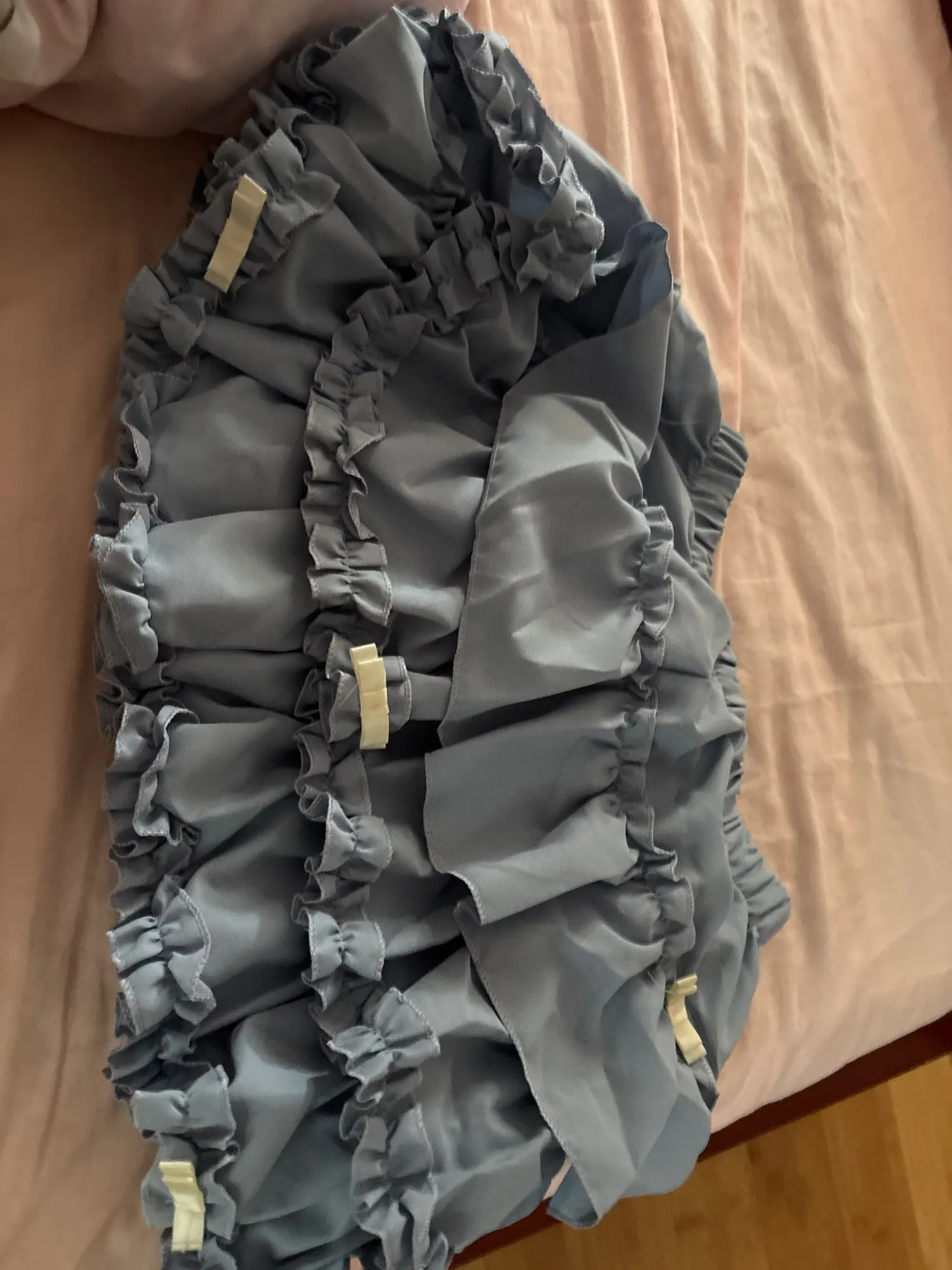 Y2K Ruffled Mini Skirt - Yume Kawaii Aesthetic photo review