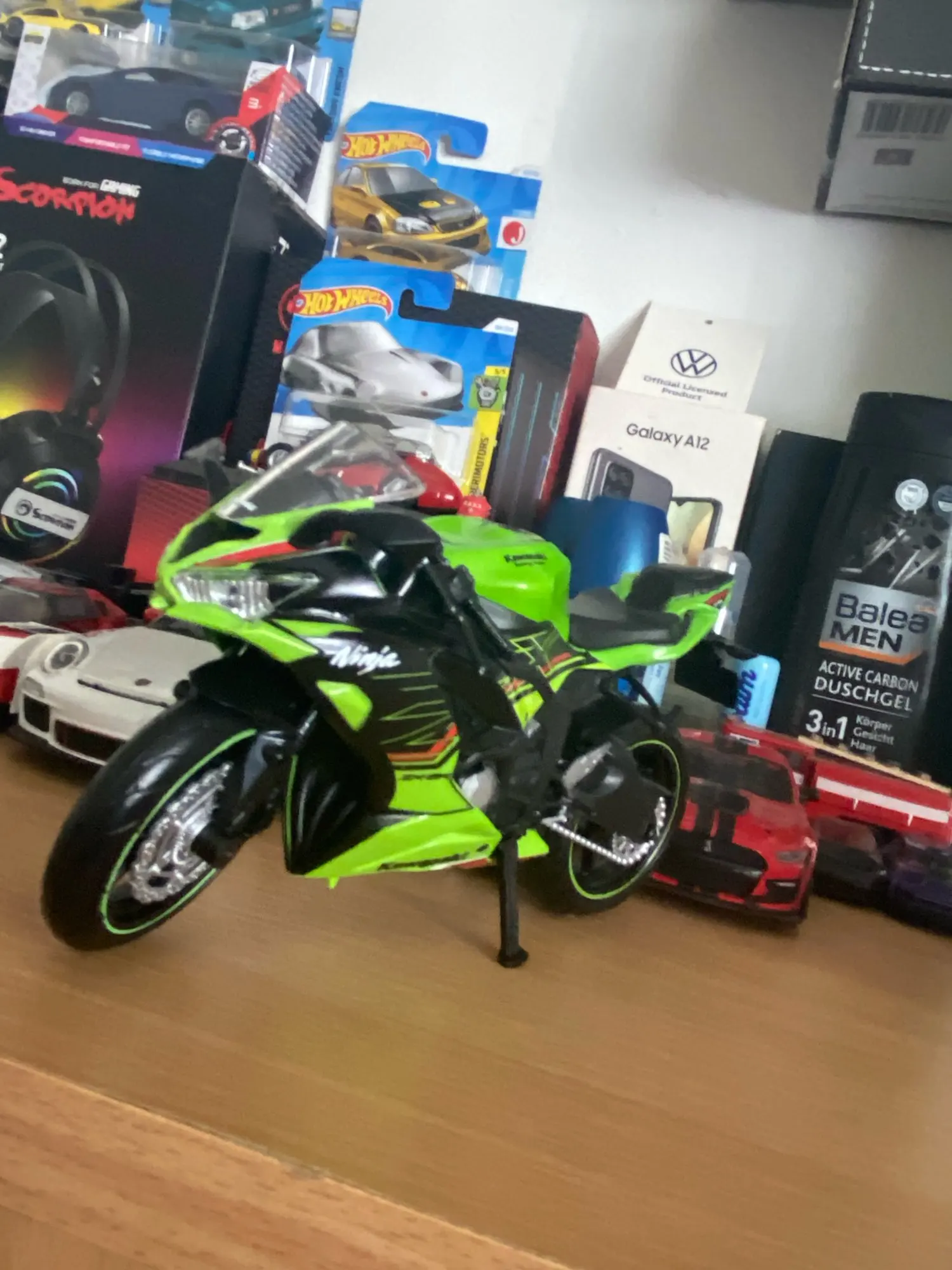 ミニカー km 1/12 kawasaki ninja ZX-6R motocicleta brinquedo 1:12 rmz cidade