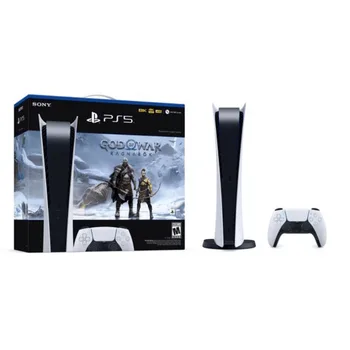 Sony PlayStation 5 Console, Digital Edition 825GB – God of War Ragnarök Bundle