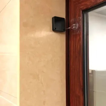 1 Black Door Closer, Easy To Install, Multifunctional, Automatic Closing Device, Suitable for Bathrooms and Bedrooms 1
