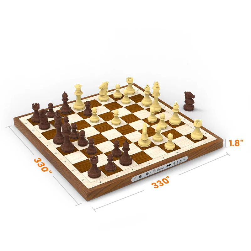 Chessnut Air Electronic Chess Set with Extra Queens LEDs AI Adaptive Electronic Chess Set Game and App with Computer Board Board Game Table Games Chess Pieces and Board