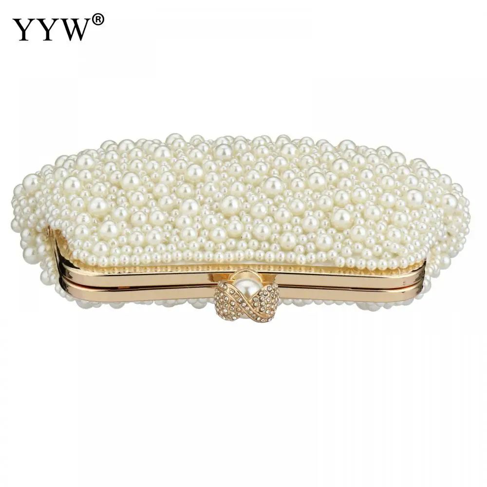Evening Bags Pearl Beaded Clutch Purse Party Bridal Wedding Shoulder Handbags for Women women handbag