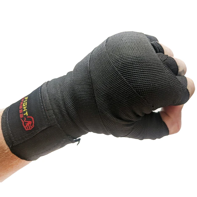 Vendas de boxeo de 4,5 metros, elásticas, negras, para proteger las manos y  los huesos del puño en boxeo, kickboxing, MMA - AliExpress