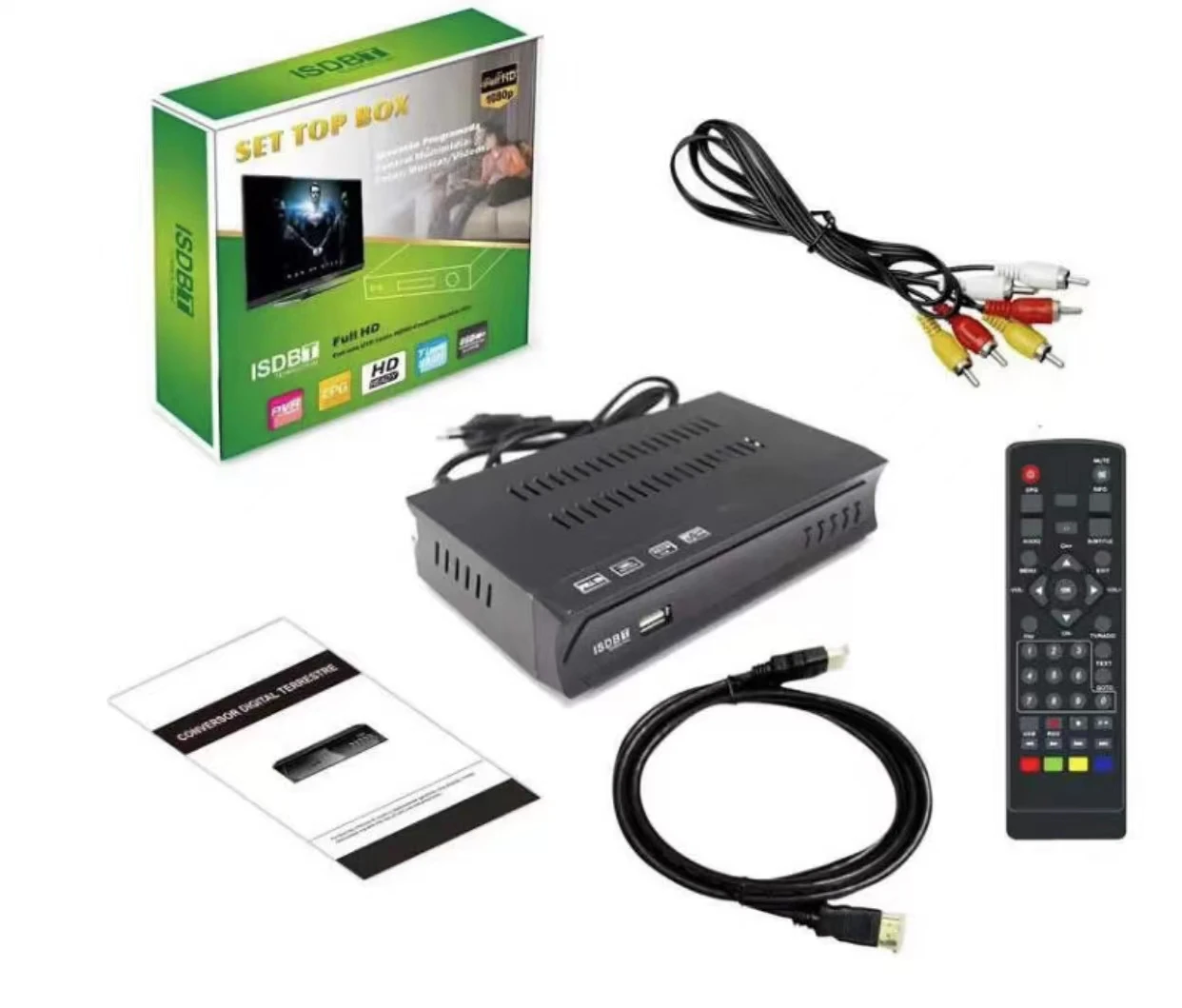 Aparelho Convertisseur Numérique 1080p Full Hd, Décodeur Tv Tubo