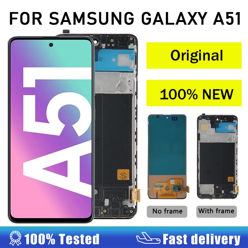 Original Lcd For Samsung Galaxy A51 Lcd Display Touch Screen For Samsung A51 A515f A515fd/s