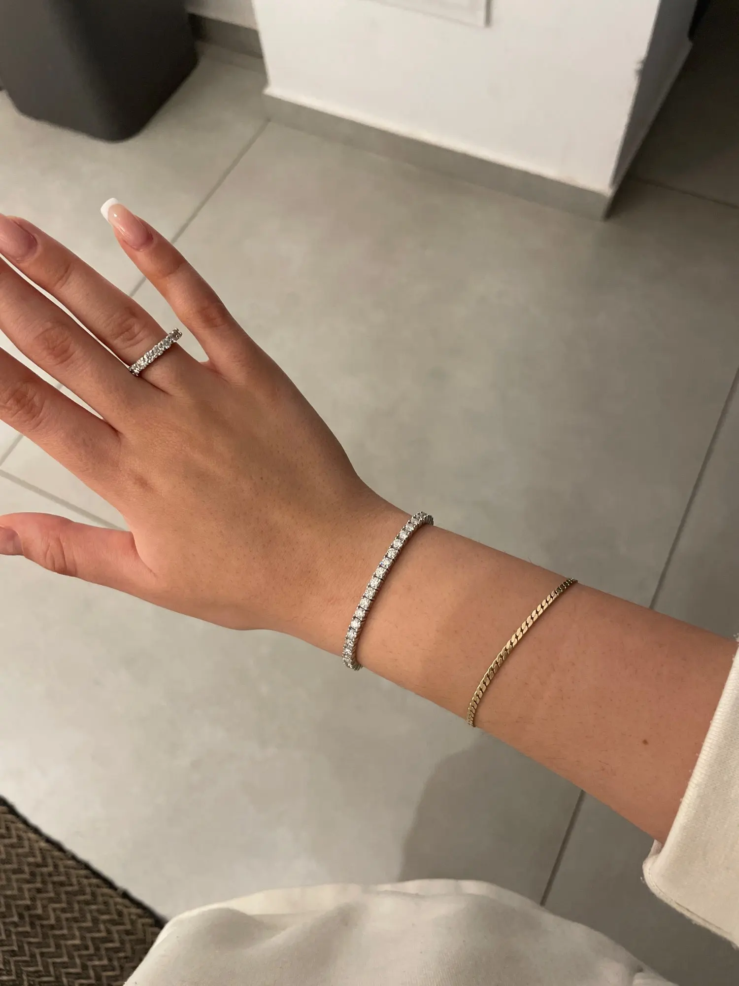 Sparkl365 Moissanite™ FOREVER SPARKLING Tennis Bracelet [18K White Gold OR Gold over Silver S925]