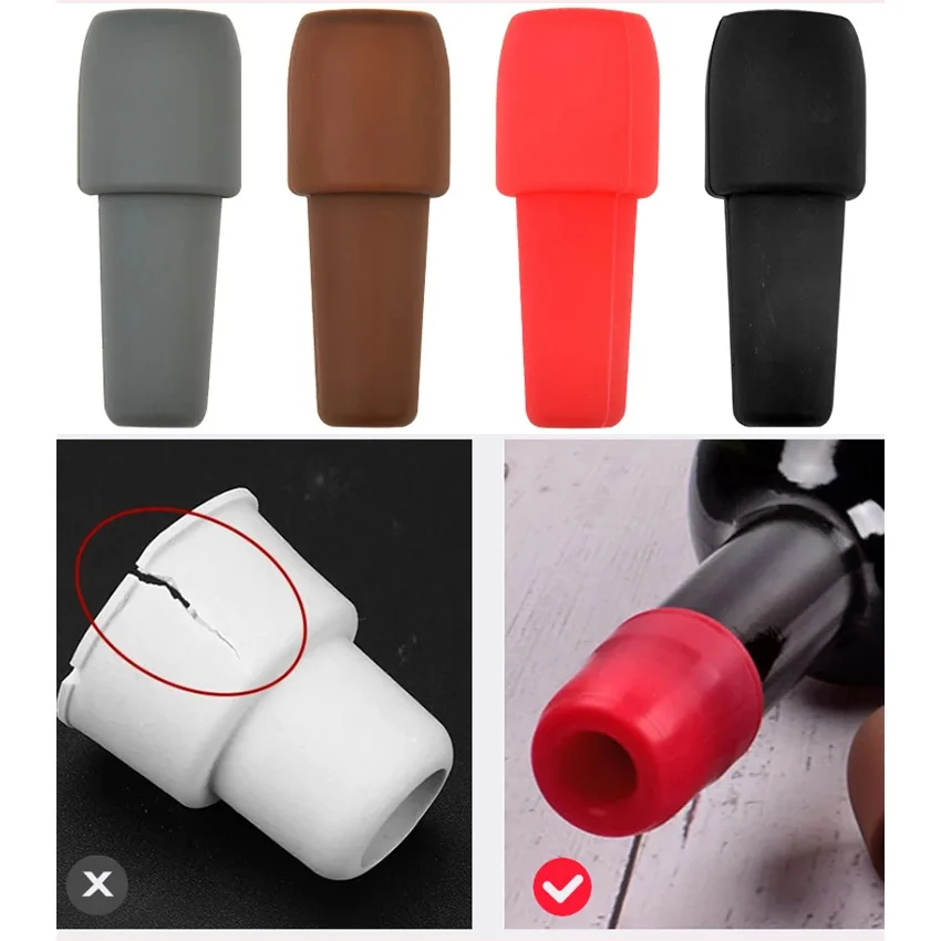 Silicone Wine Stoppers Beverage Bottle Sealer Reusable Sparkling Wine Bottle Stopper Keeping Champagne Fresh Kitchen Tools wine bottle stoppers