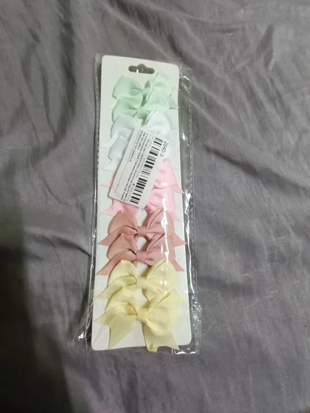 10Pcs/Set New Solid Ribbon Bowknot Hair Clips For Baby Girls Handmade Cute Bows Hairpin Barrettes Headwear Kids Hair Accessories photo review