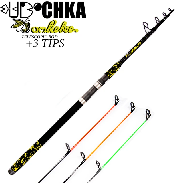 UDOCHKA BUMBLEBEE Telescopic Spinning Carbon Fishing Rod, 7