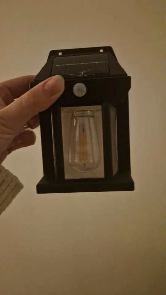 Applique murale solaire en tungstène d'extérieur