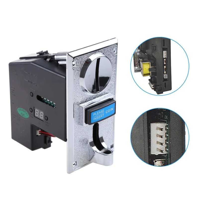 Multi Coin Acceptor Electronic Roll Down Selector Mechanism For Vending Machine Arcade Game Ticket coin acceptor