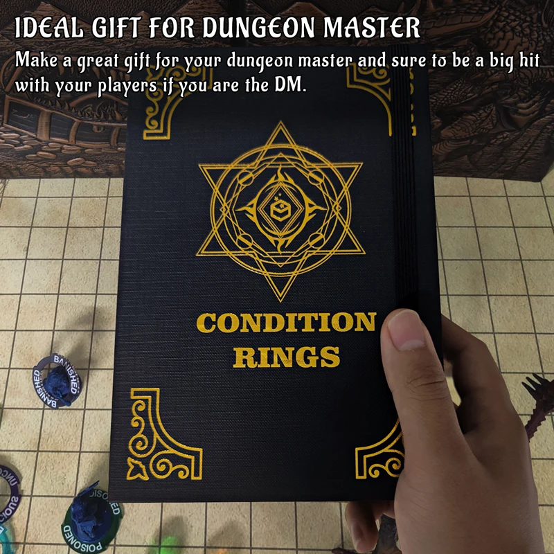 Condition Rings Status Effect Markers 96 PCS for Dungeon