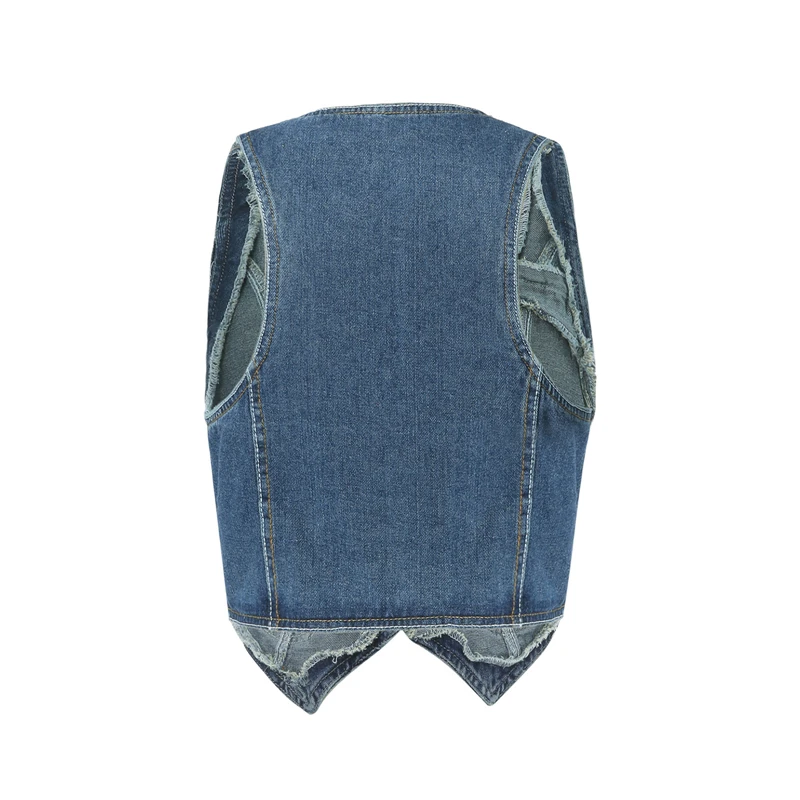 y2k PU Leather Vest Vintage Aesthetic Women V Neck Sleeveless Button Tank Tops 2000s Dark Academia Tshirt Waistcoat