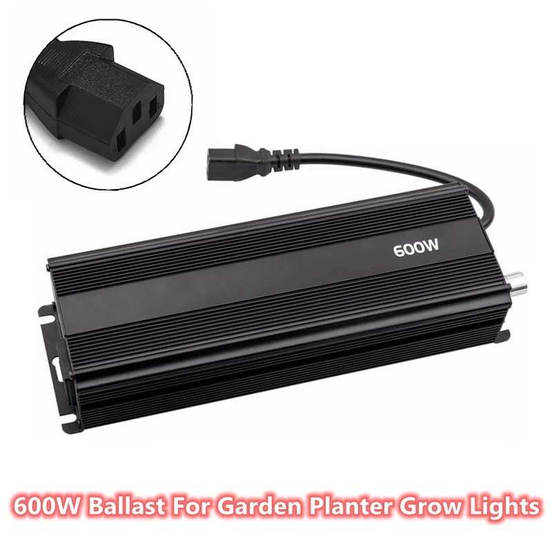 

600W Ballast Electronic Dimmable Digital 250W 400W 600W Ballasts For Garden Planter Grow Lights CMH HPS MH Bulb Input 220V-240V