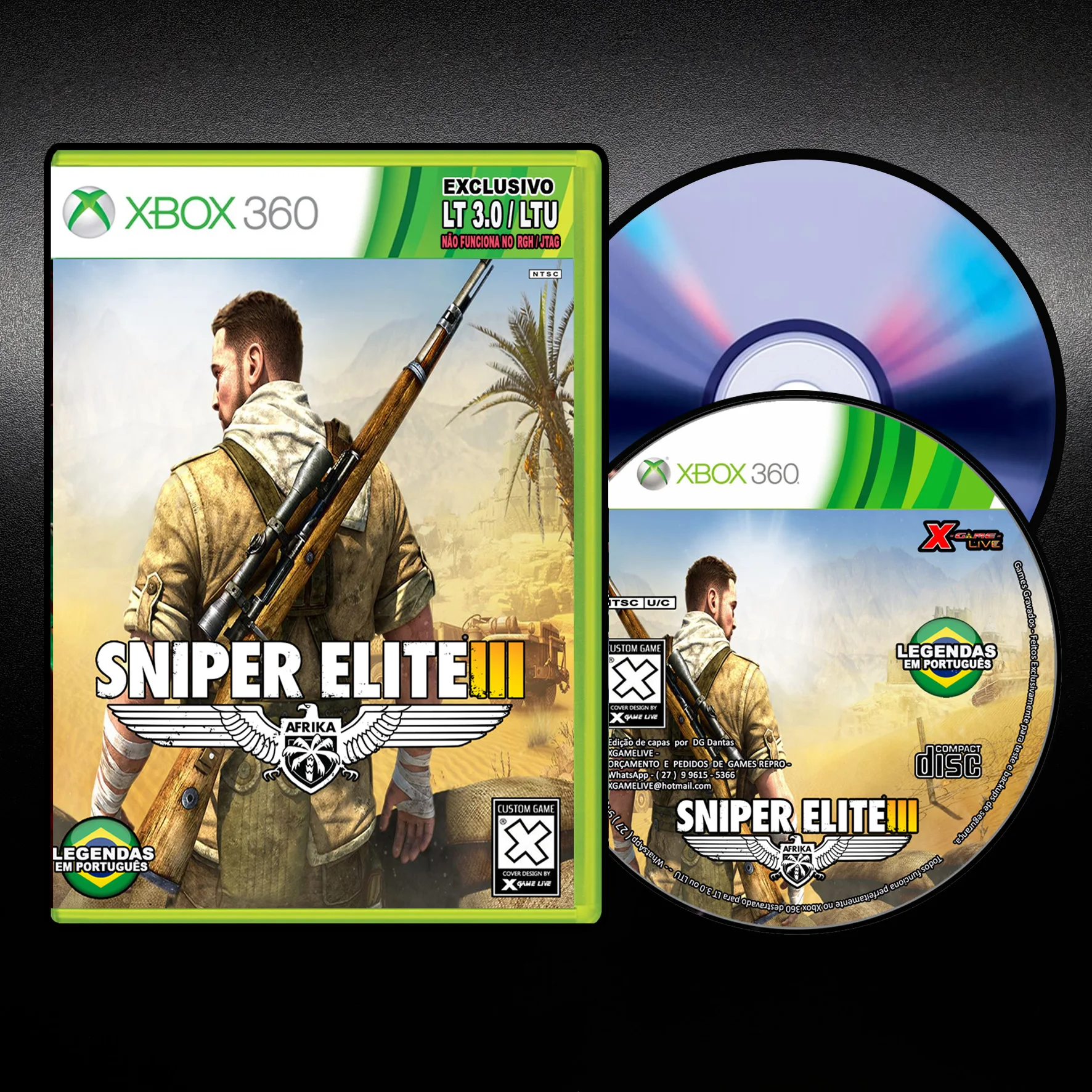 Sniper Elite 3-Subtitles PTBR - - XBOX 360 Lt 3.0 Ltu