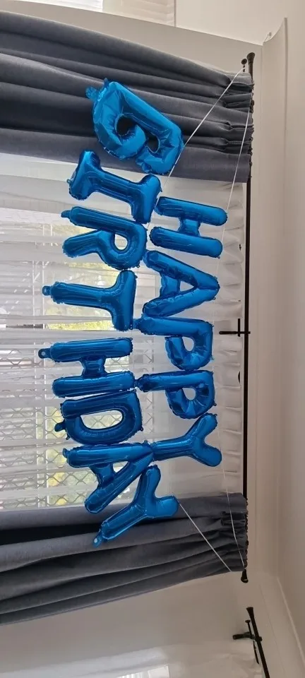 Blue Foil Birthday Balloon Set photo review