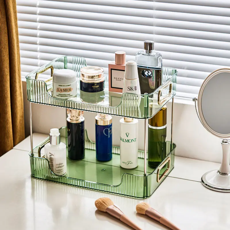 

Cosmetics Storage Box Bathroom Rack Desktop Dresser Dustproof Large-Capacity Skin Care Product Mask Lipstick Water Cup Organizer